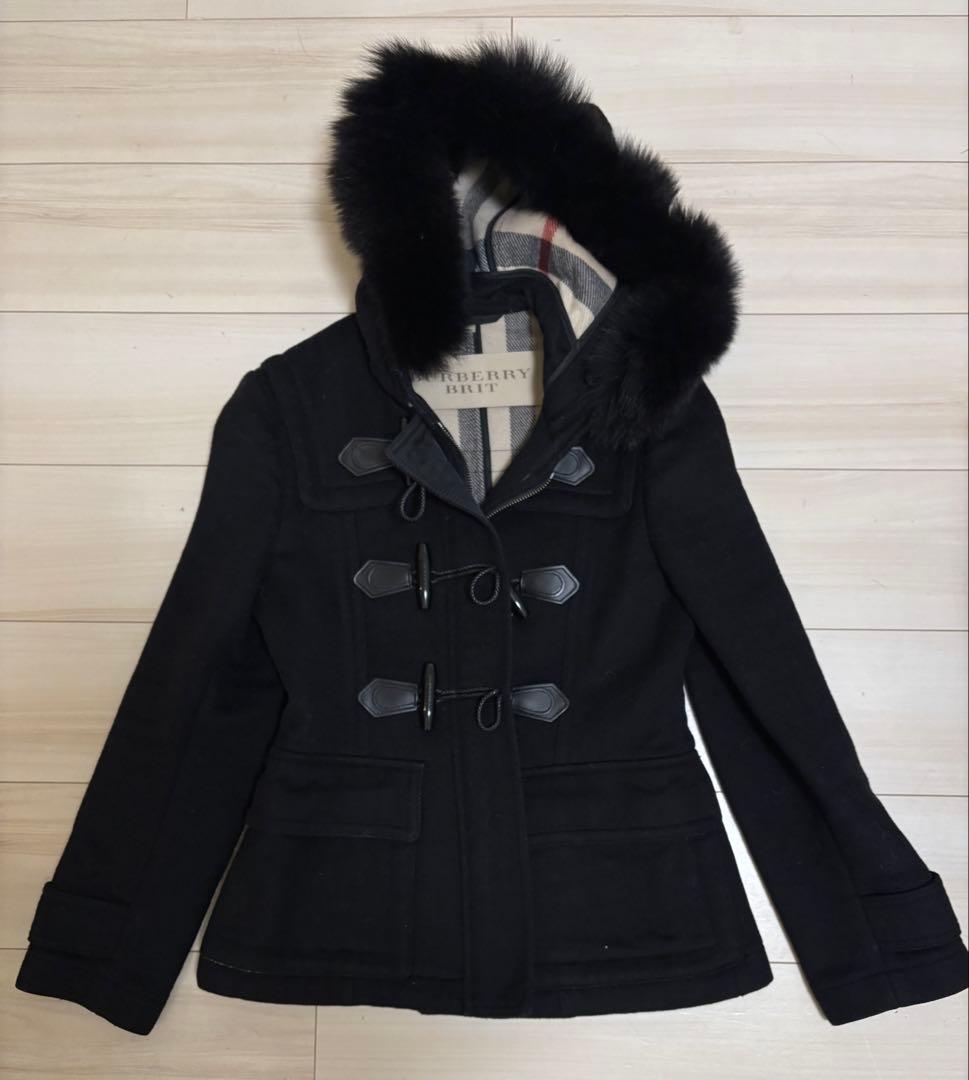 BURBERRY ブラック ダッフルコート