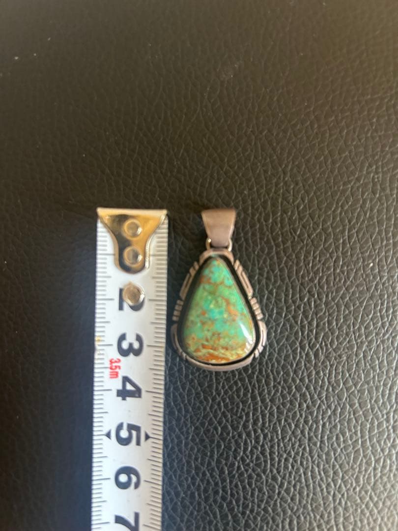 ナバホ ターコイズ Elouise kee 作 フラットヘッド チェーン