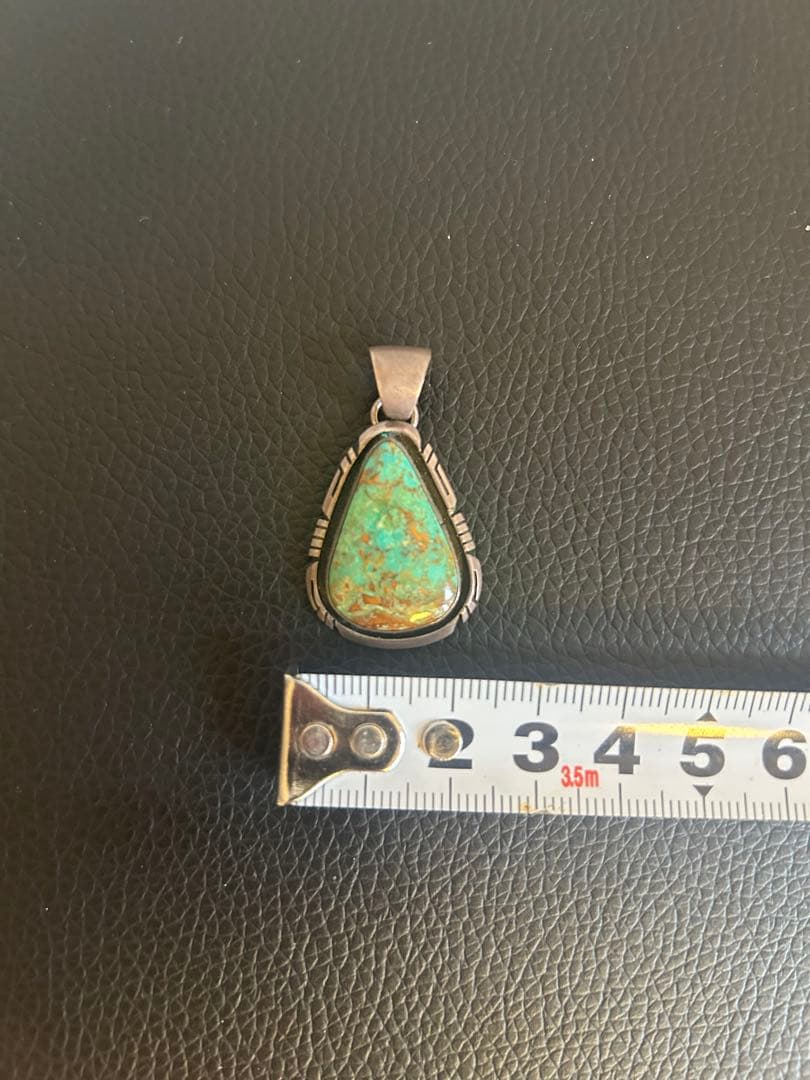 ナバホ ターコイズ Elouise kee 作 フラットヘッド チェーン