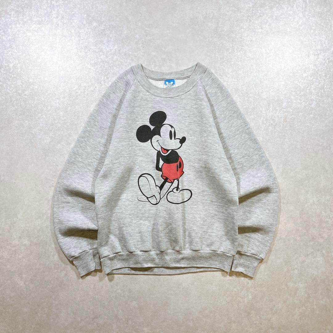 【USA製】80s ディズニー ミッキー スウェット グレー ヴィンテージ