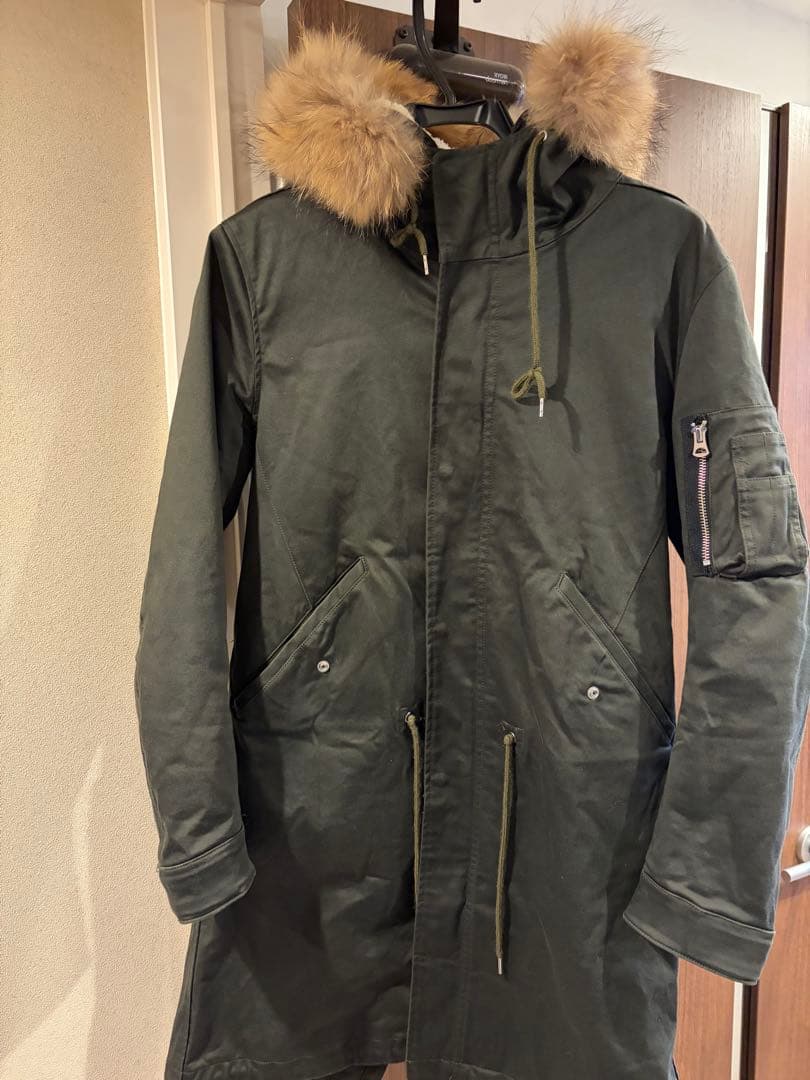 number nine Studious 限定コラボ モッズコート ファー　M