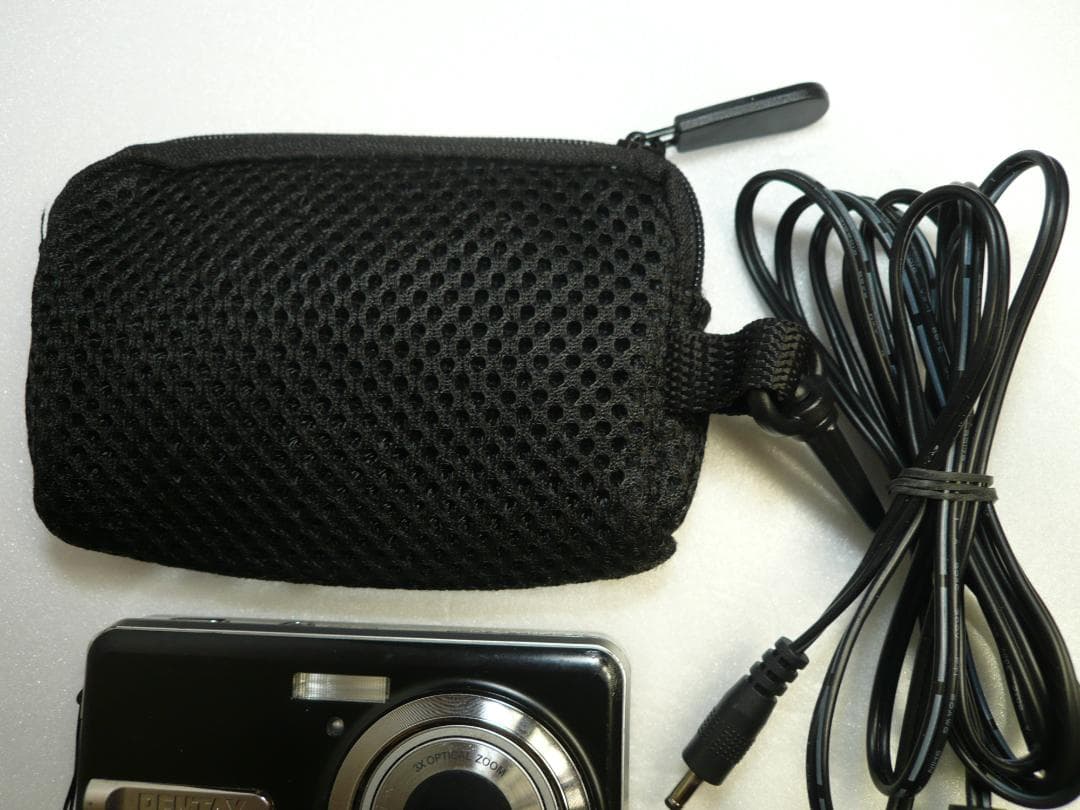 PENTAX★Optio E85⭐️欧州限定モデル❤️新品バッテリー★ブラック