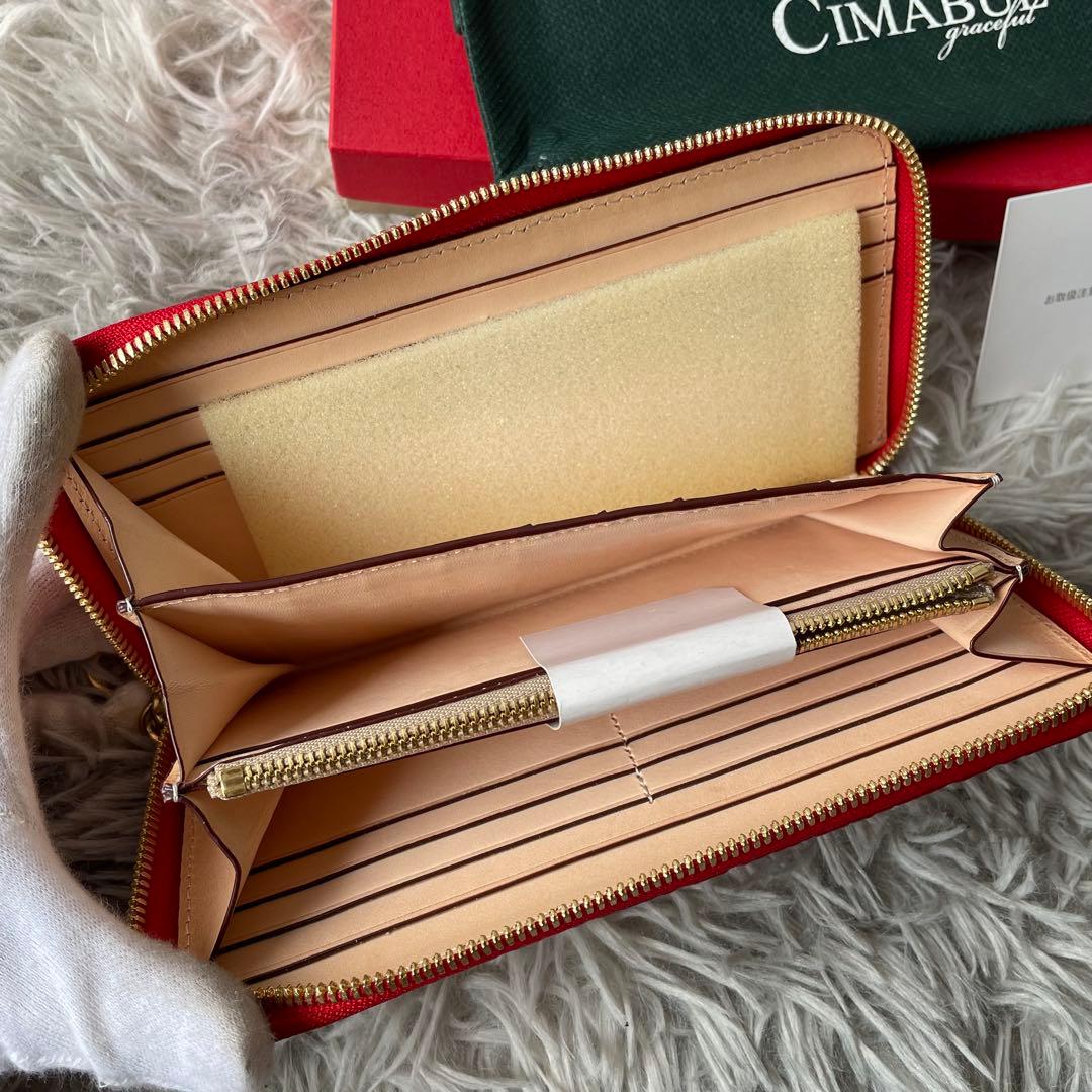 【未使用級】チマブエ ガルーシャ ラウンドファスナー 長財布 定価66000円