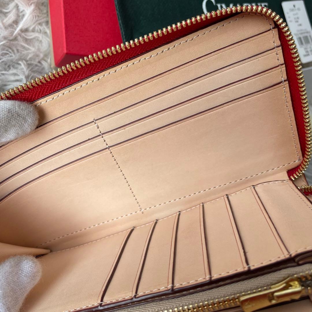 【未使用級】チマブエ ガルーシャ ラウンドファスナー 長財布 定価66000円