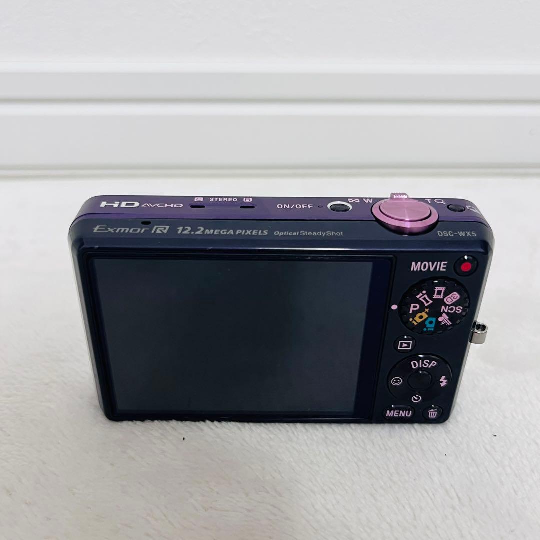 美品 ソニー SONY Cyber-shot DSC-WX5 パープル
