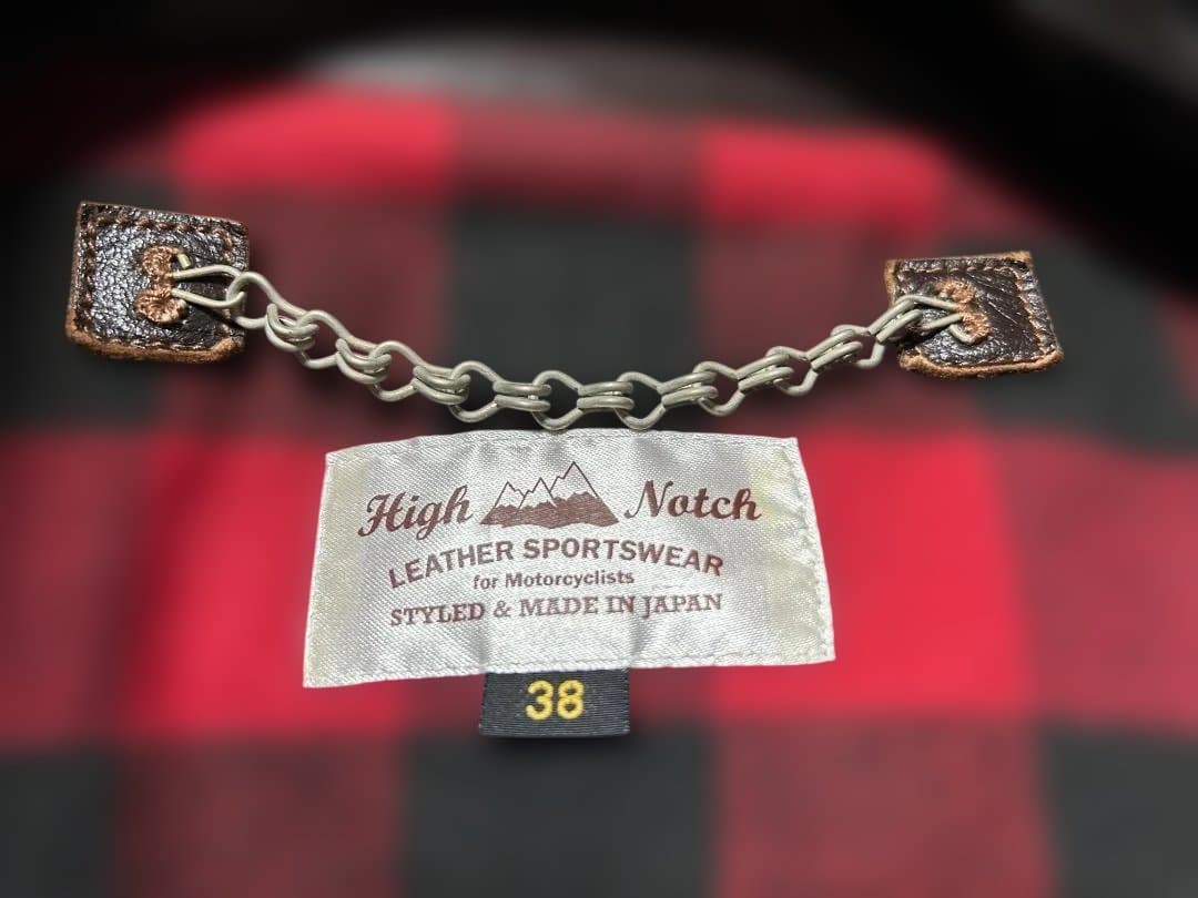 High Notch（ハイノッチ）ホースハイド レザーイダース 古着 38