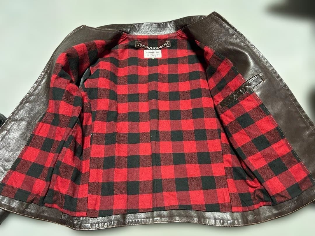 High Notch（ハイノッチ）ホースハイド レザーイダース 古着 38