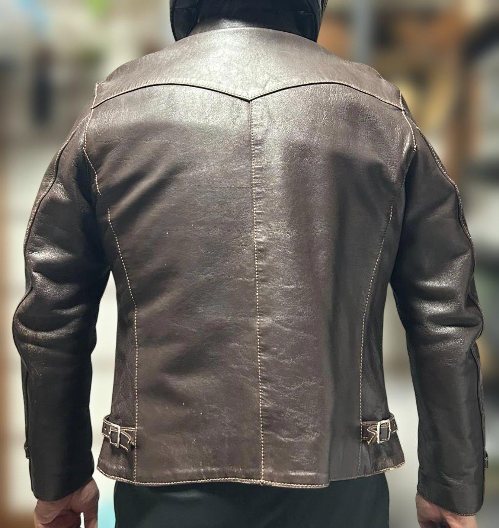 High Notch（ハイノッチ）ホースハイド レザーイダース 古着 38