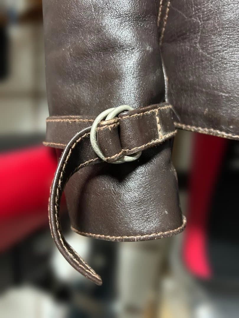 High Notch（ハイノッチ）ホースハイド レザーイダース 古着 38