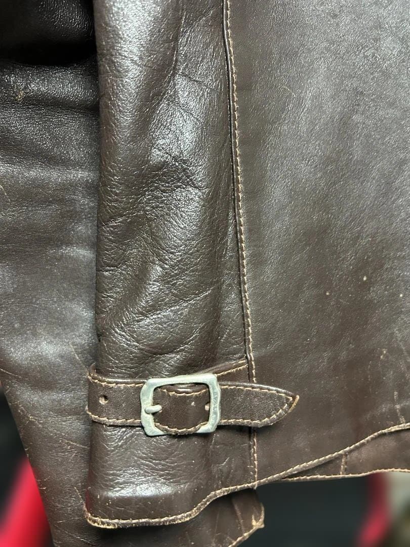 High Notch（ハイノッチ）ホースハイド レザーイダース 古着 38