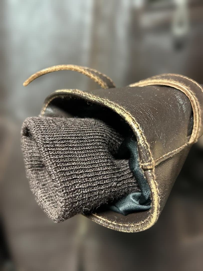 High Notch（ハイノッチ）ホースハイド レザーイダース 古着 38