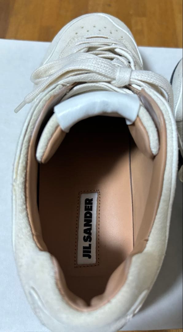 JIL SANDER スエード スニーカー ホワイト 42