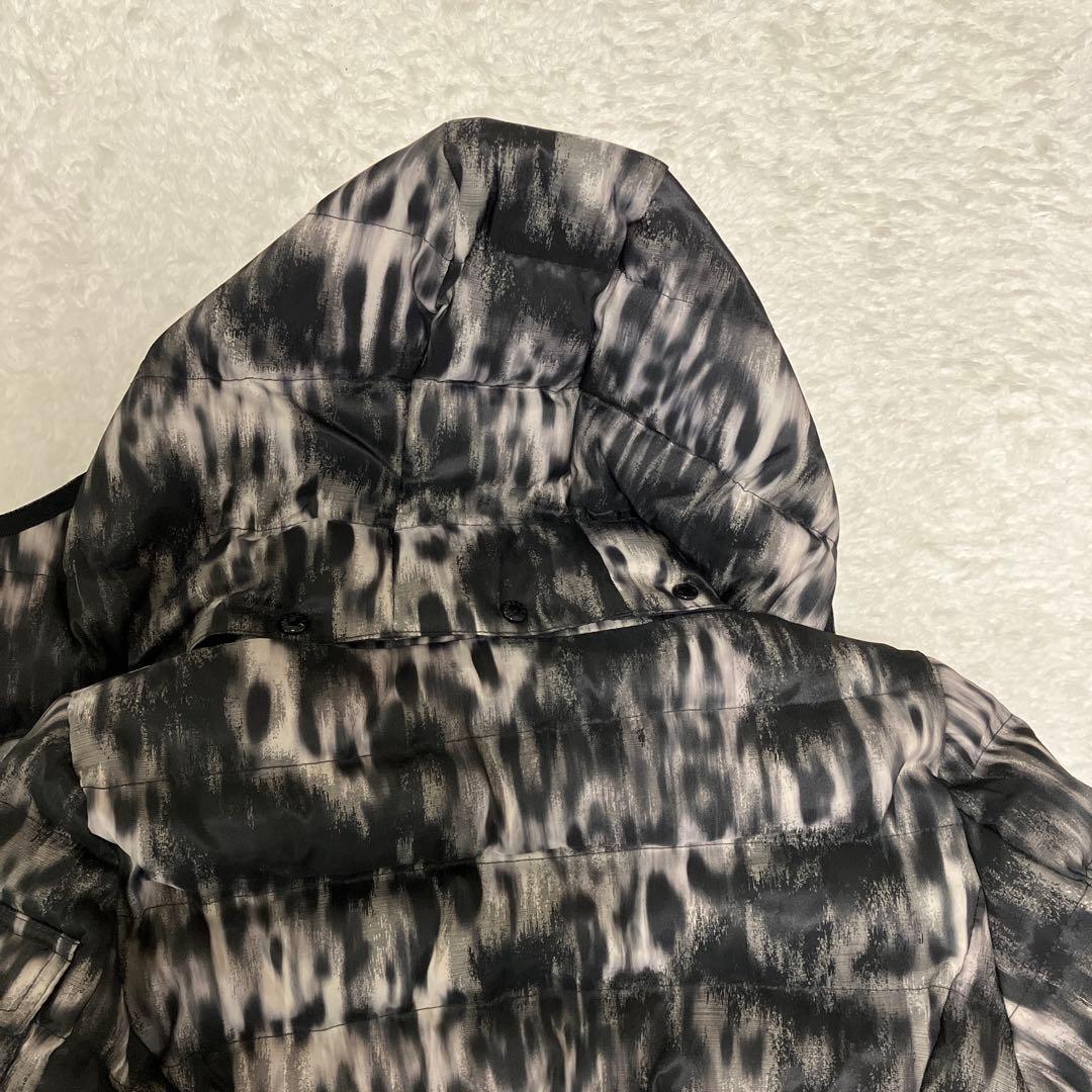 エゴイスト。MONCLER ダウンジャケット ブラック・ホワイトタイダイ柄