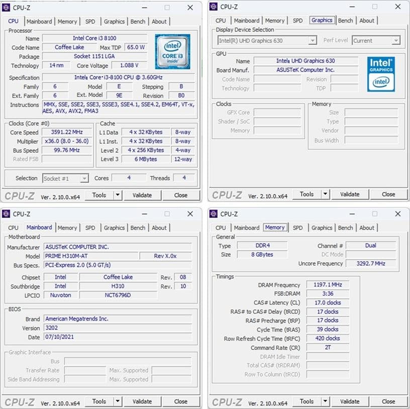 デスクトップPC/Windows11/Core i3/メモリ8G/送料無料