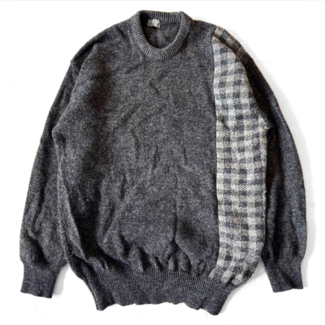 80's CDGH 切替 ウール ニット ジャケット コート パンツ 稀少