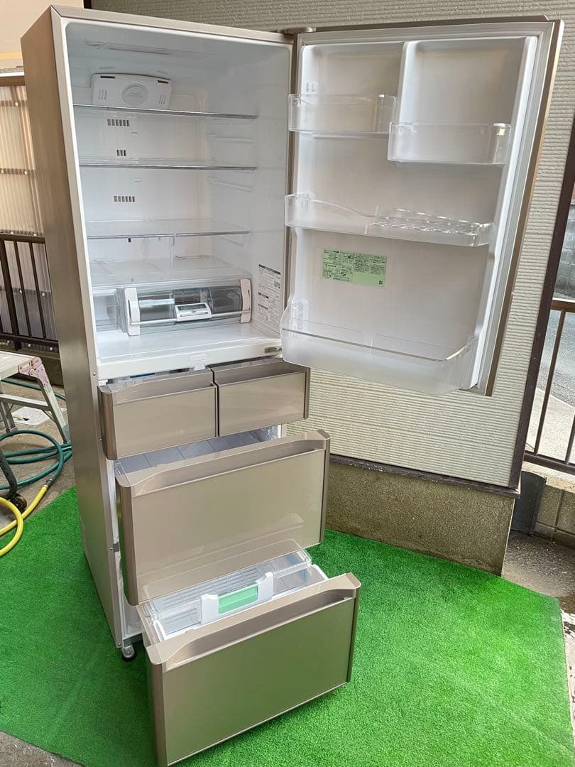 586分解洗浄済み✨ 日立 Sシリーズ ガラストップ5ドア冷蔵庫 真空チルド