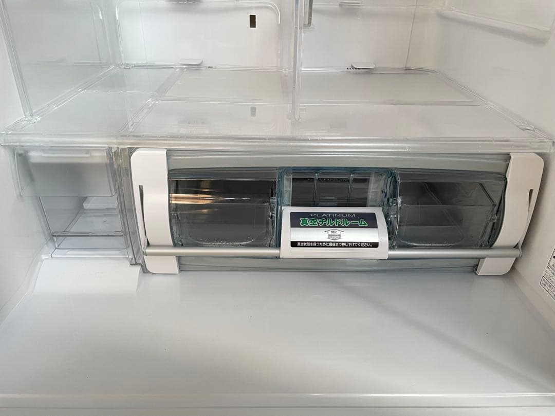 586分解洗浄済み✨ 日立 Sシリーズ ガラストップ5ドア冷蔵庫 真空チルド