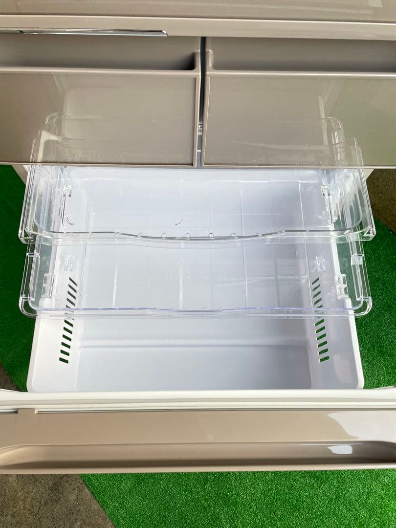 586分解洗浄済み✨ 日立 Sシリーズ ガラストップ5ドア冷蔵庫 真空チルド