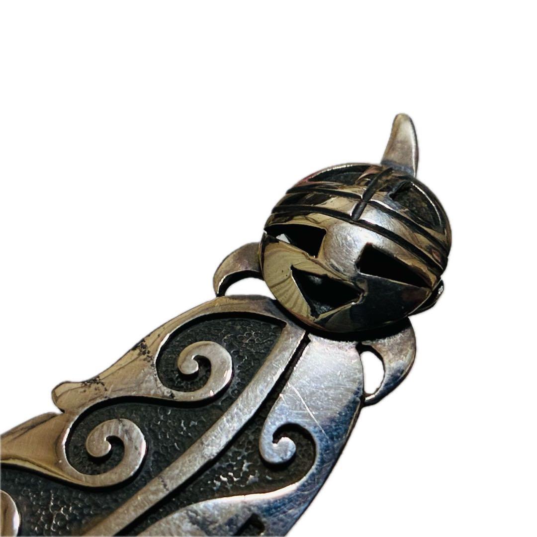 ホピ　ネックレス　ペンダント　サンフェイス　フェザー　ターコイズ　スターリング