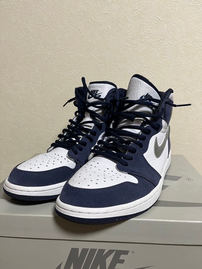 ナイキ エアジョーダン1レトロハイ CO.JP ミッドナイトネイビー 28