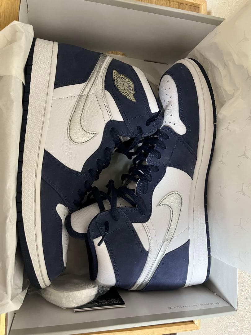 ナイキ エアジョーダン1レトロハイ CO.JP ミッドナイトネイビー 28