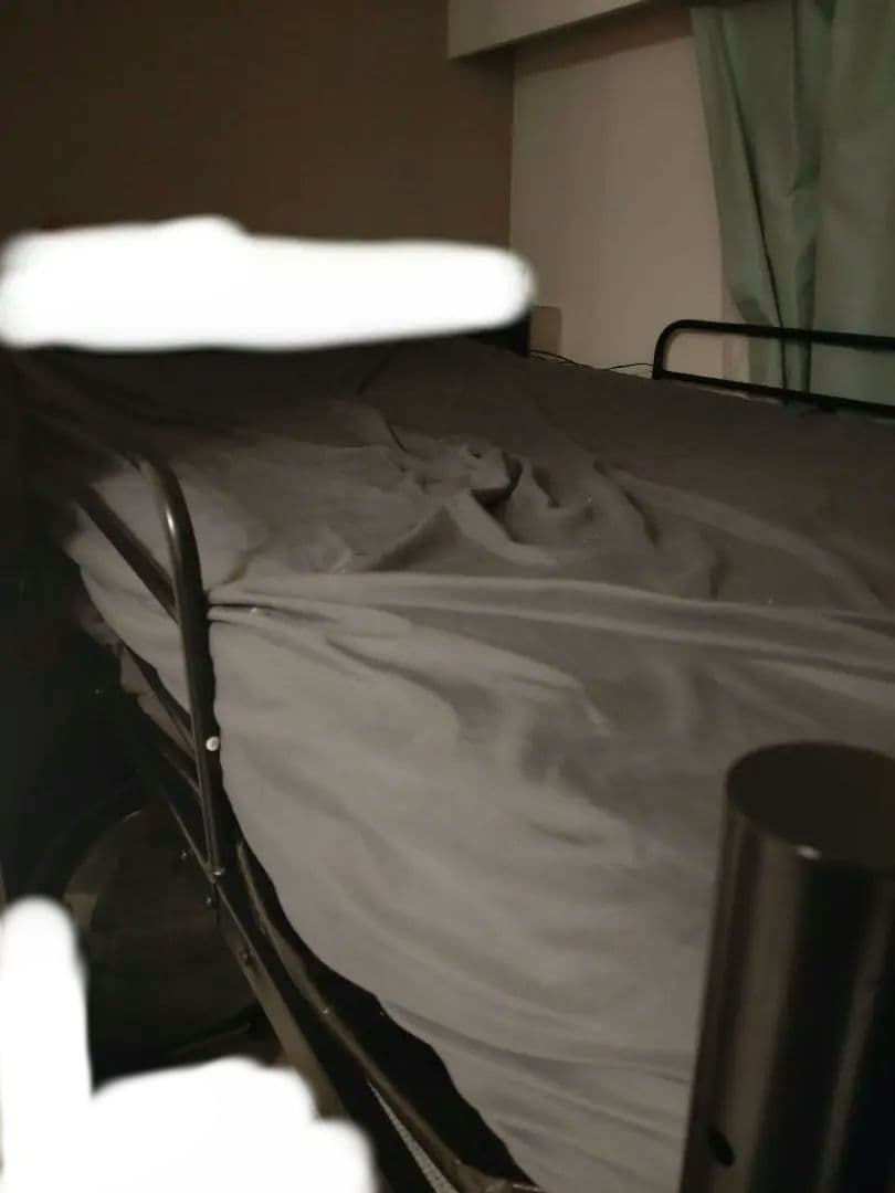 【美品】ローロフトベッド 階段付き セミダブル 黒 【引き取り優先】