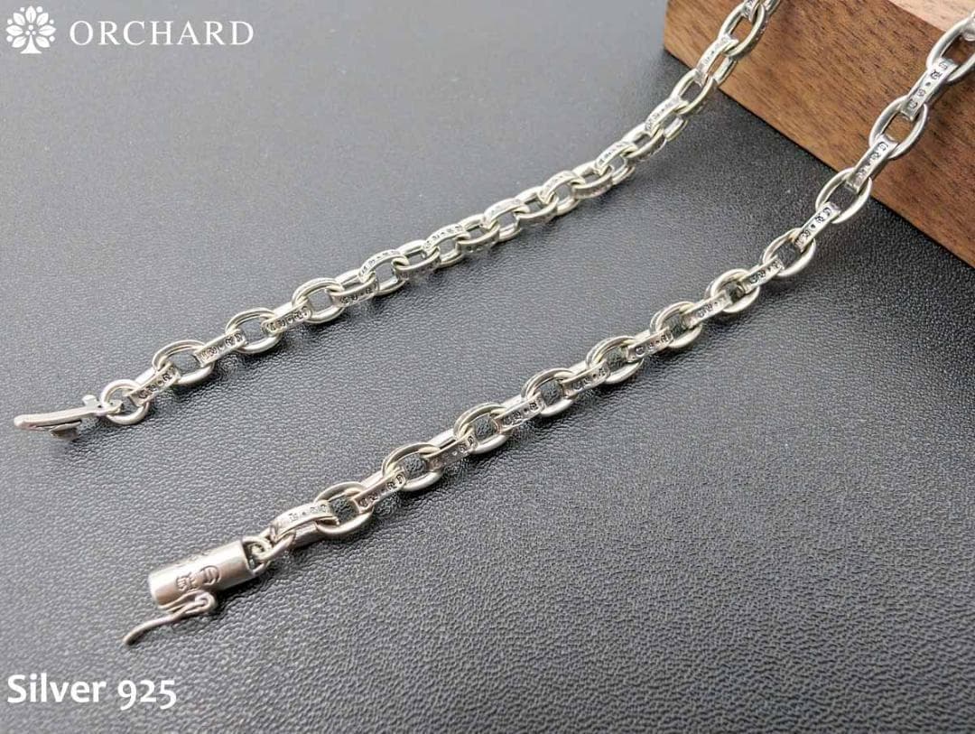 匿名配送/シルバー925/ネックレス/ペーパーチェーン45cm