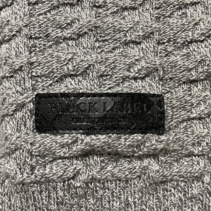 【CRESTBRIDGE】美品グラデーションニット 千鳥格子 コットン L