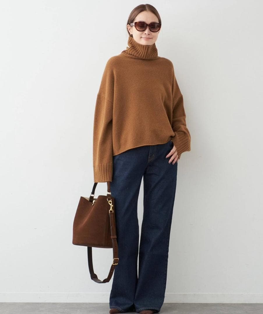 *Cropped タートルネックニット ドゥズィエムクラス