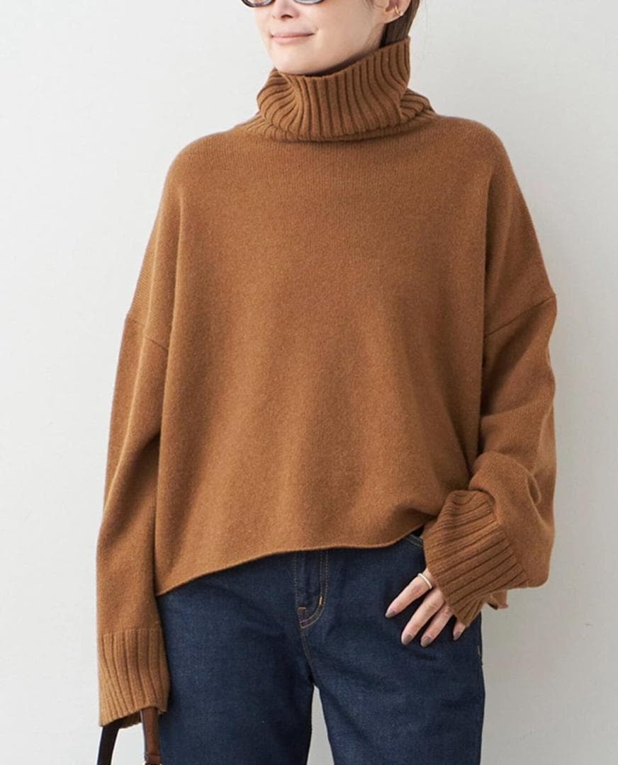 *Cropped タートルネックニット ドゥズィエムクラス