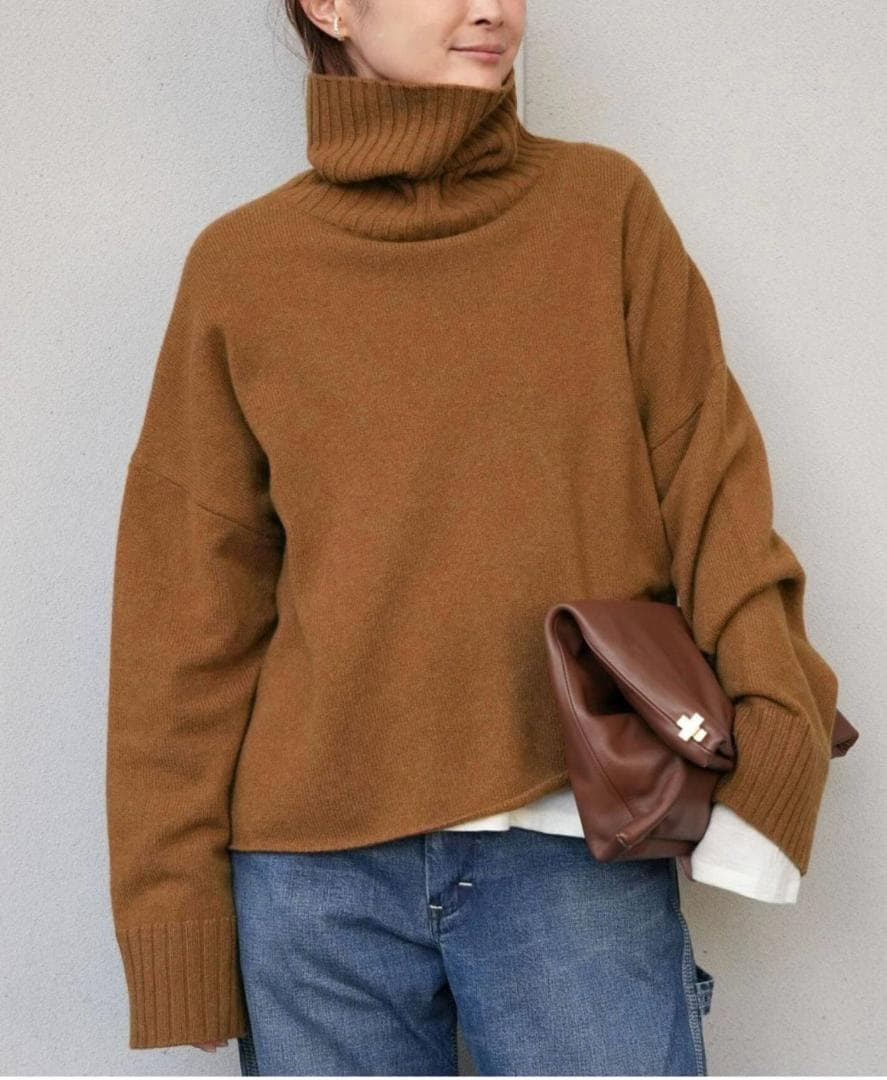 *Cropped タートルネックニット ドゥズィエムクラス