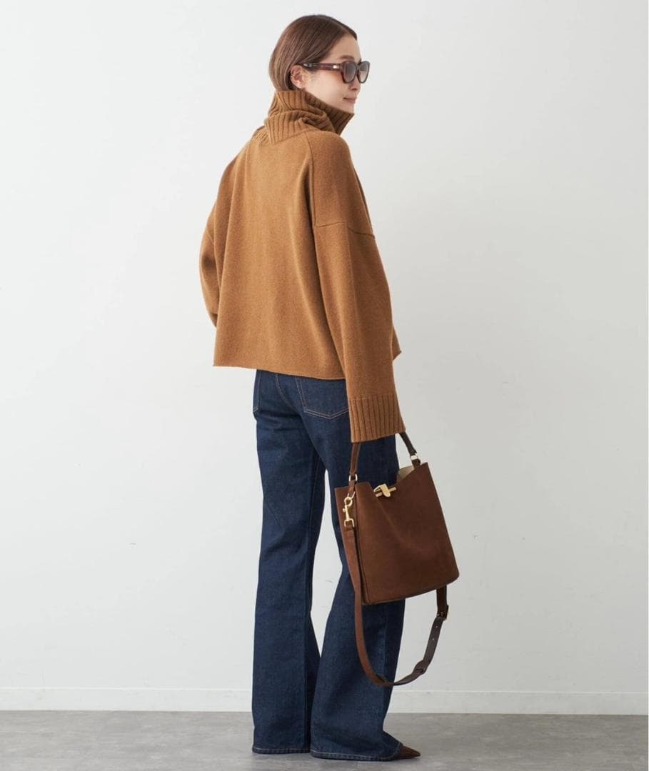 *Cropped タートルネックニット ドゥズィエムクラス