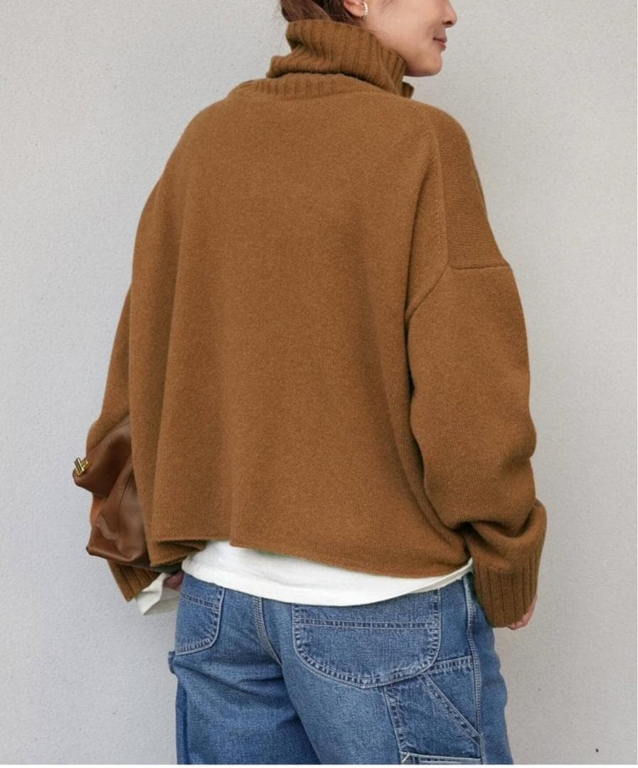 *Cropped タートルネックニット ドゥズィエムクラス