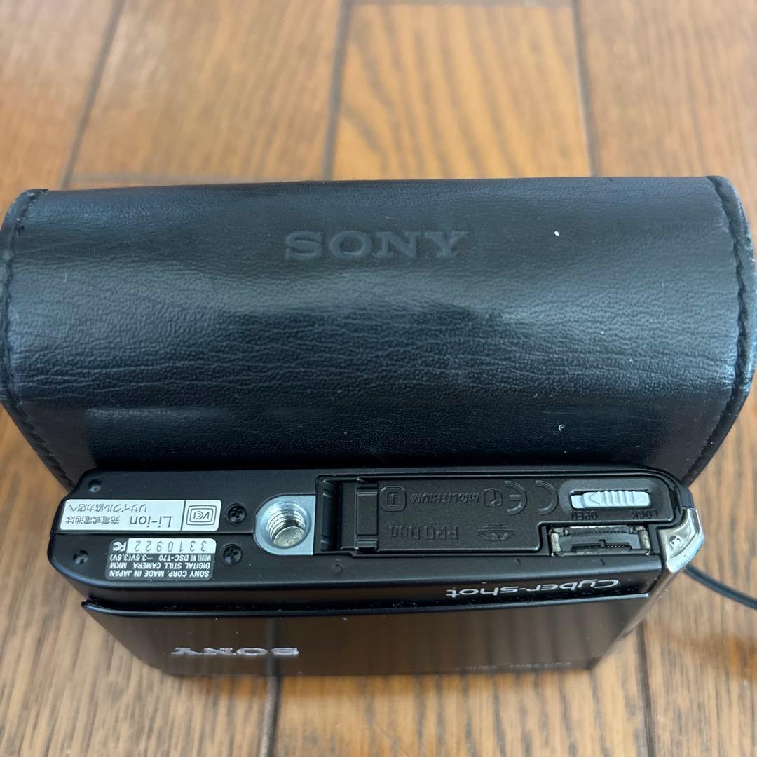 【本革カバー付き】SONY Cyber-shot DSC-T70 希少美品