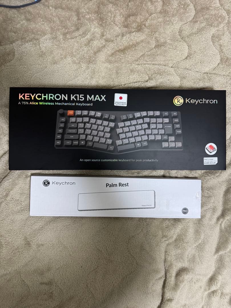 KEYCHRON K15 MAX ワイヤレスキーボード & シリコンパームレスト
