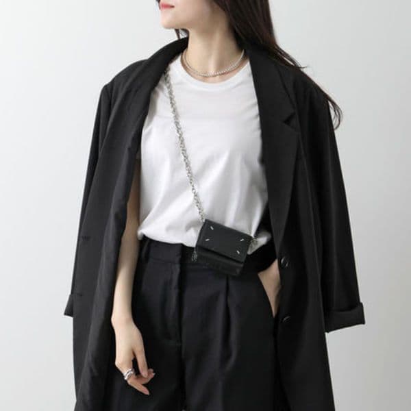 Maison Margiela / マルジェラ チェーンウォレットミニ ブラック