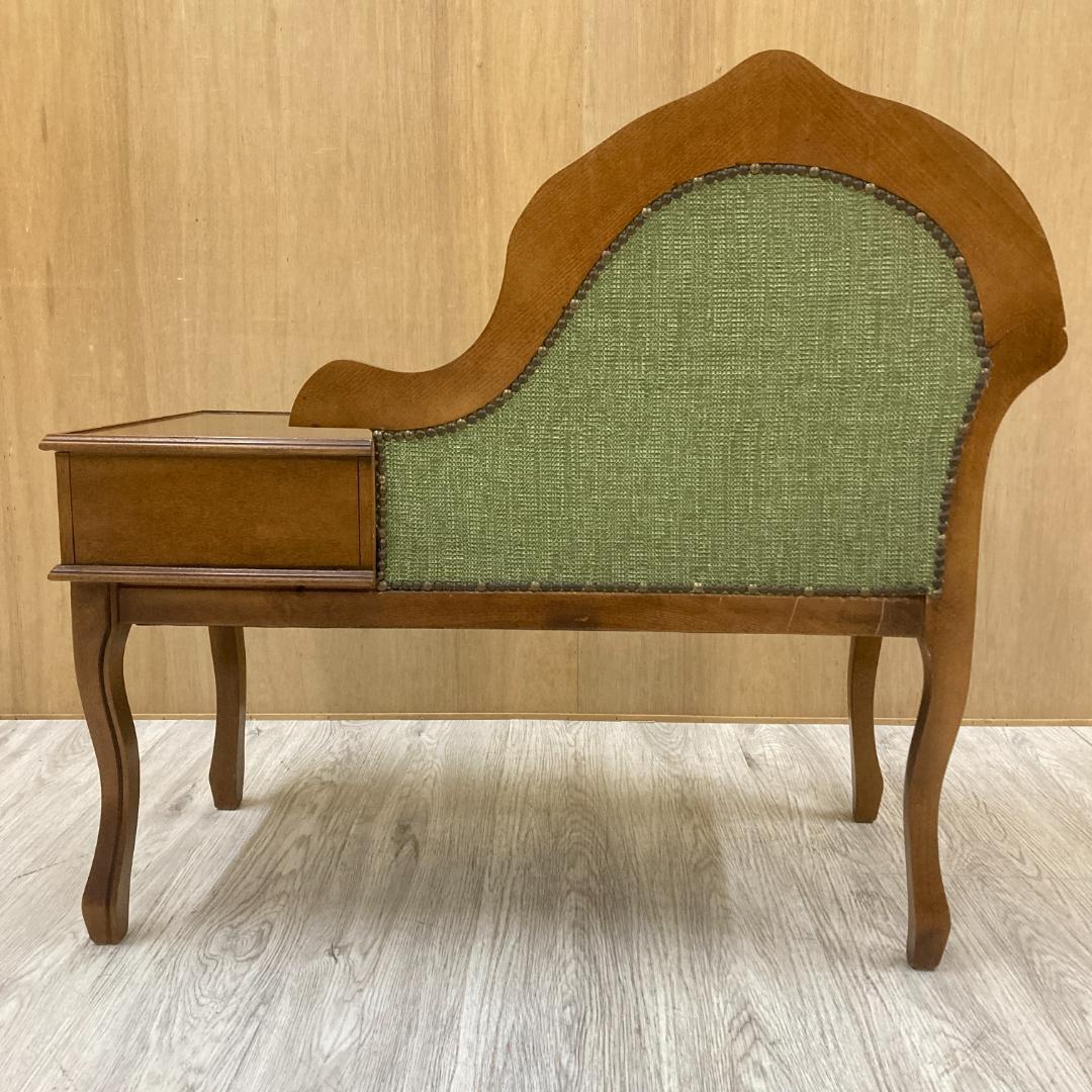 アンティーク調　猫脚　テレフォンベンチ　クラシック