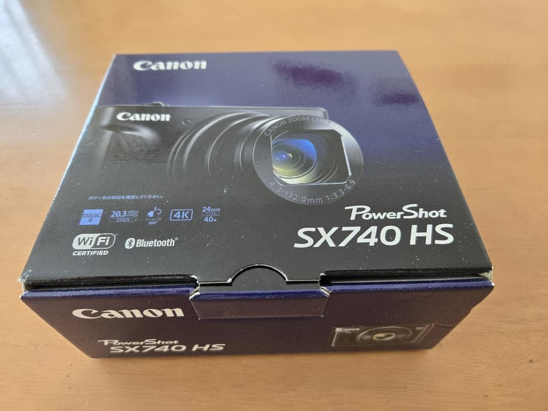 【新品・未使用】PowerShot SX740 HS ブラック ＊SDカード付