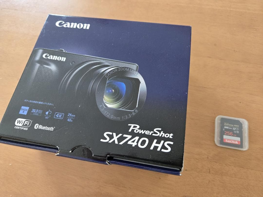 【新品・未使用】PowerShot SX740 HS ブラック ＊SDカード付