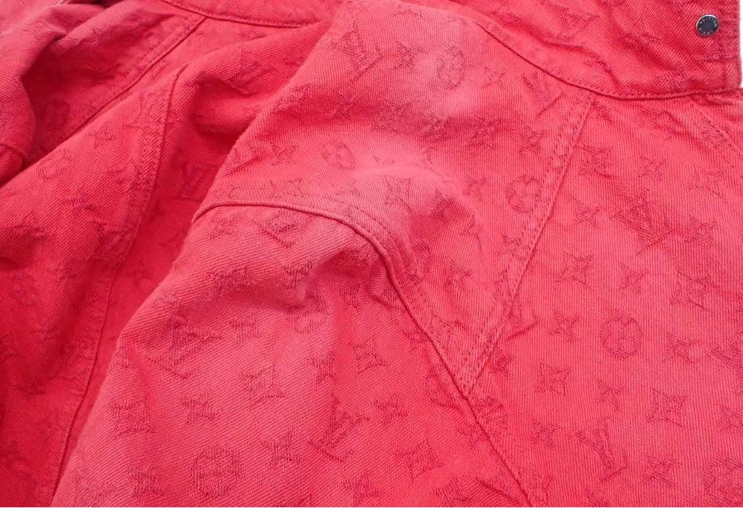 ルイヴィトン　ジャケット ブルゾン シングル　赤　サイズ52