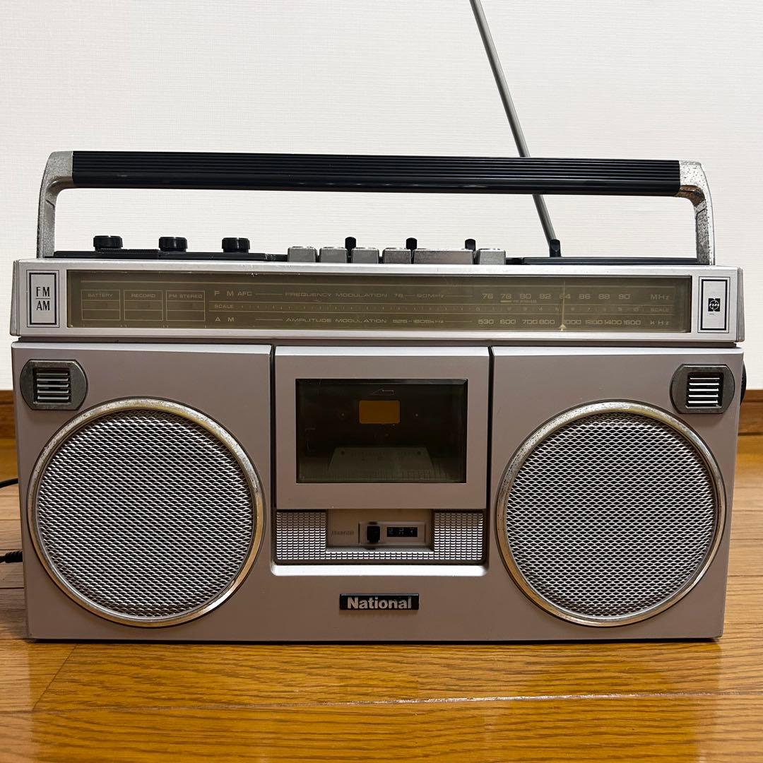 National RX-5060 ラジカセ 昭和レトロ 動作品 ラジオ カセット