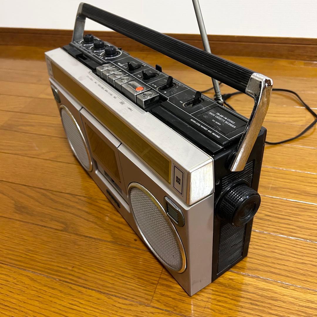 National RX-5060 ラジカセ 昭和レトロ 動作品 ラジオ カセット