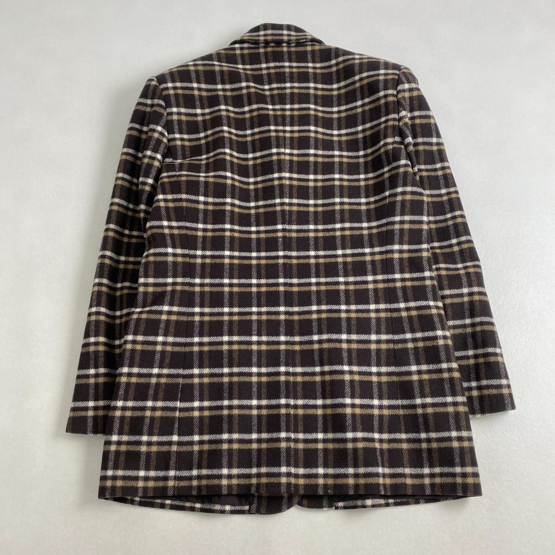 サルヴァトーレフェラガモ　スーツ　大きいサイズ　靴ボタン　チェック　イタリア製