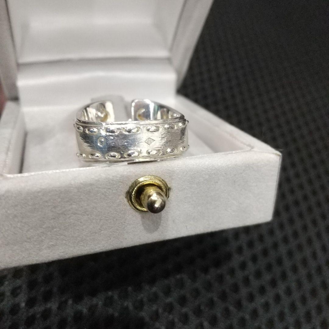 良品 エルメス メキシコリング コルセット SV925 リング 52