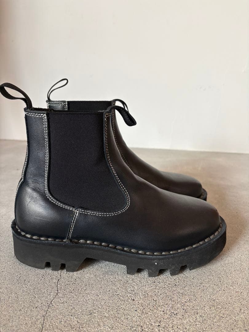 SOFIE D'HOOREソフィードール 37 ブラック サイドゴアブーツ