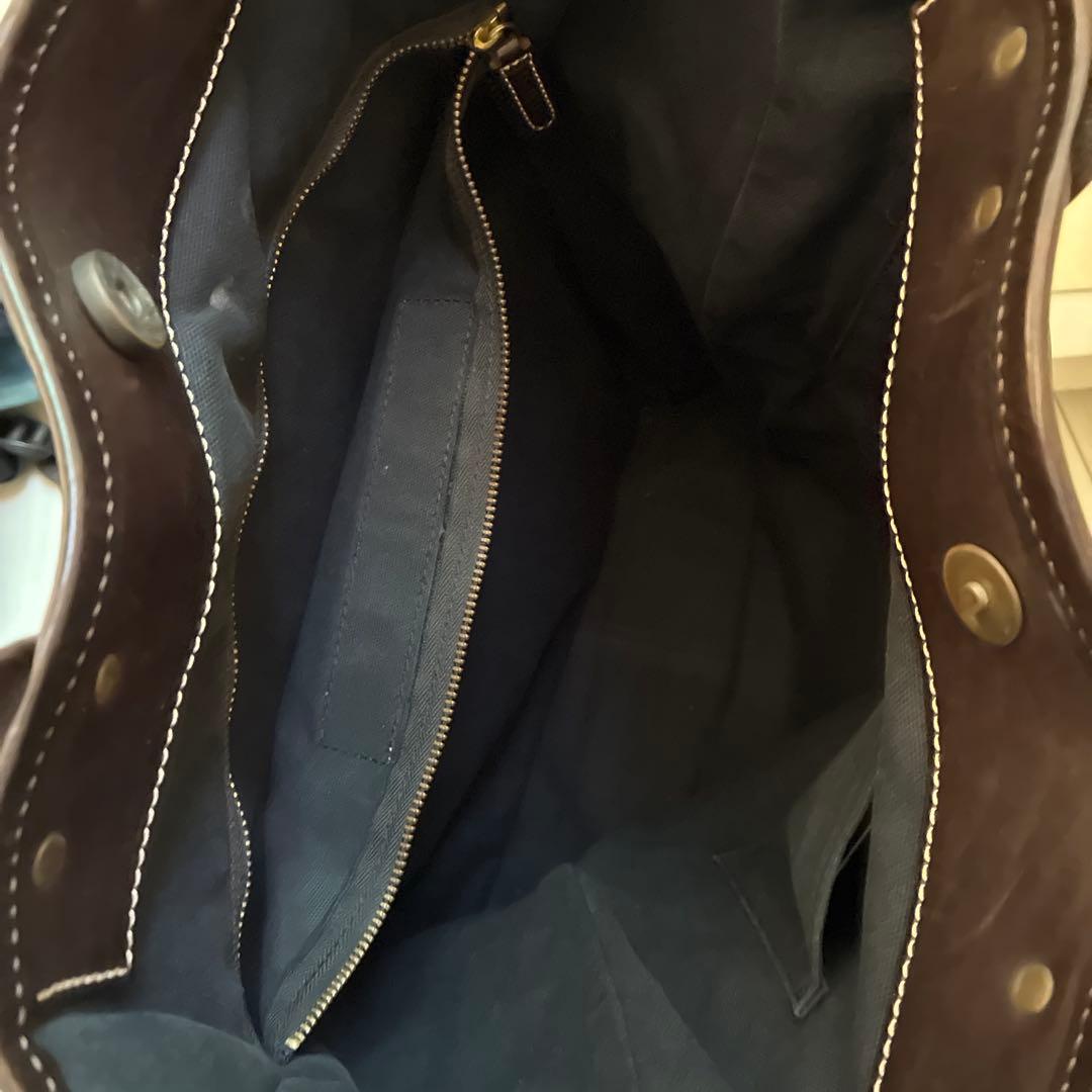 フェリージ　黒✖️オリーブ系トートバック　ビジネスバック