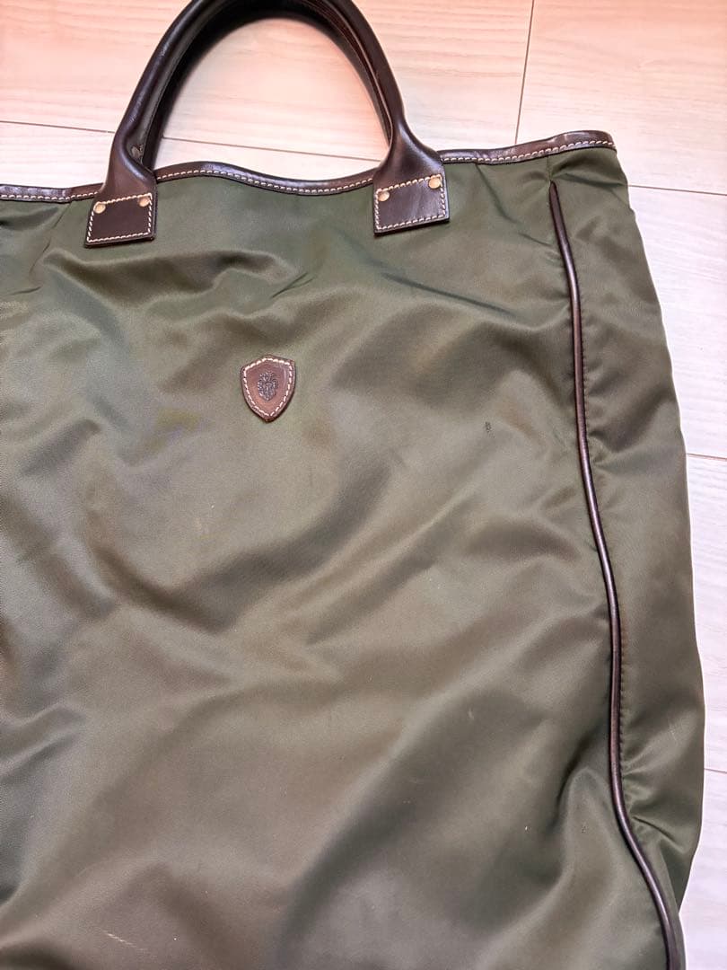 フェリージ　黒✖️オリーブ系トートバック　ビジネスバック