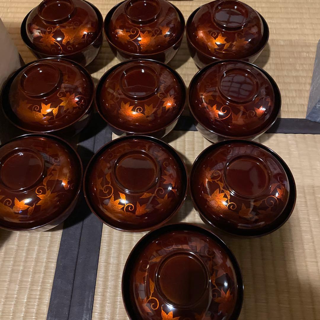 輪島塗「高級美術 漆器」『懐石道具セット』　※美品　茶道具