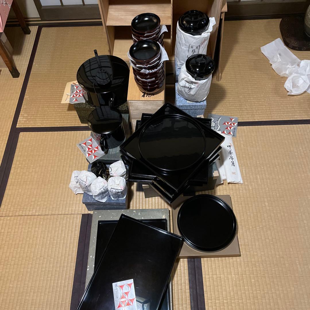 輪島塗「高級美術 漆器」『懐石道具セット』　※美品　茶道具