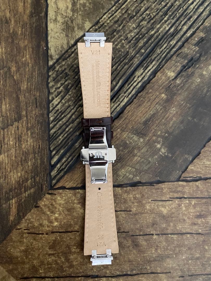 モーリスラクロア ブラウンレザーストラップ　アイコン　42mm用